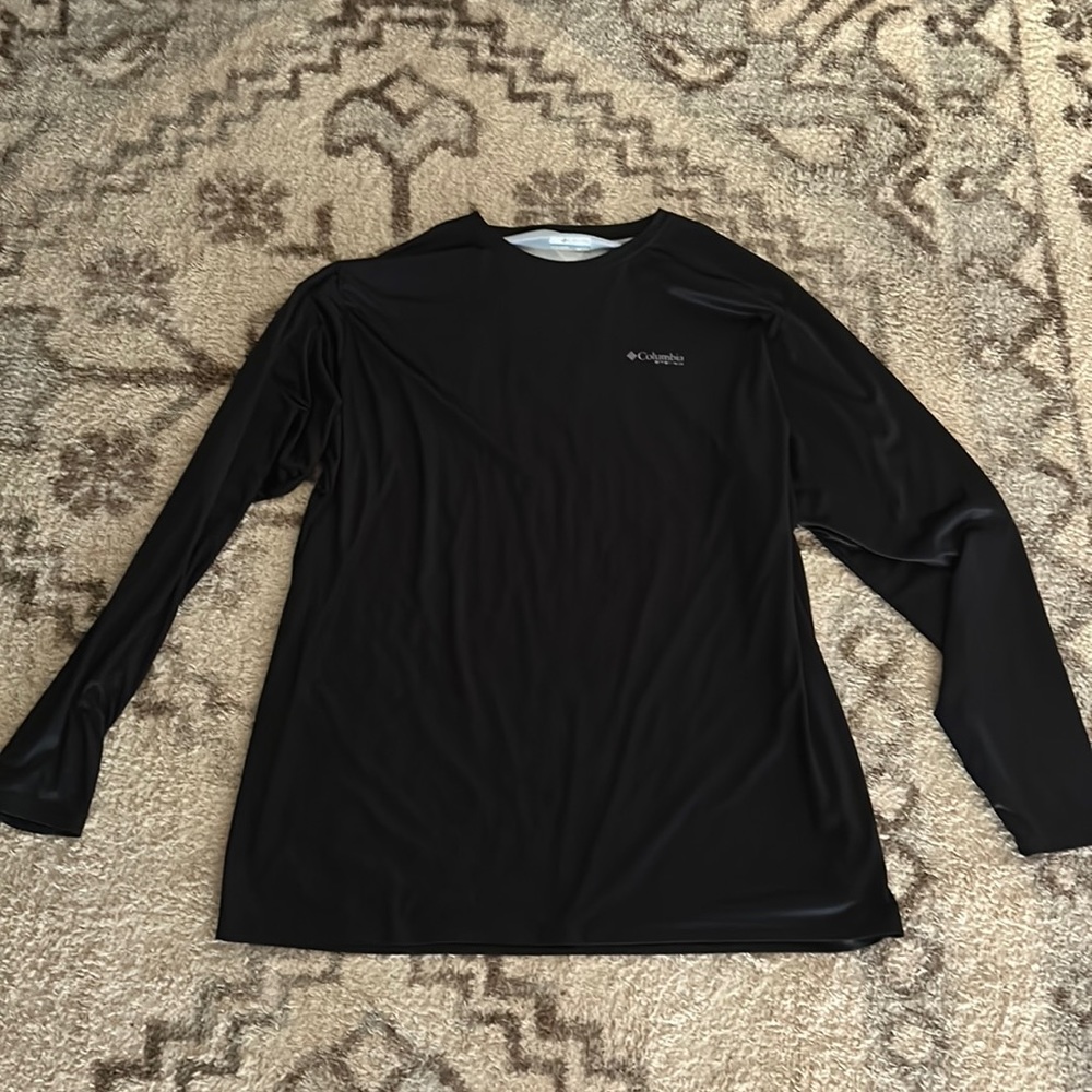 MEMS Columbia Black Dri-Fit Long Sleeve Shirt size: XXL